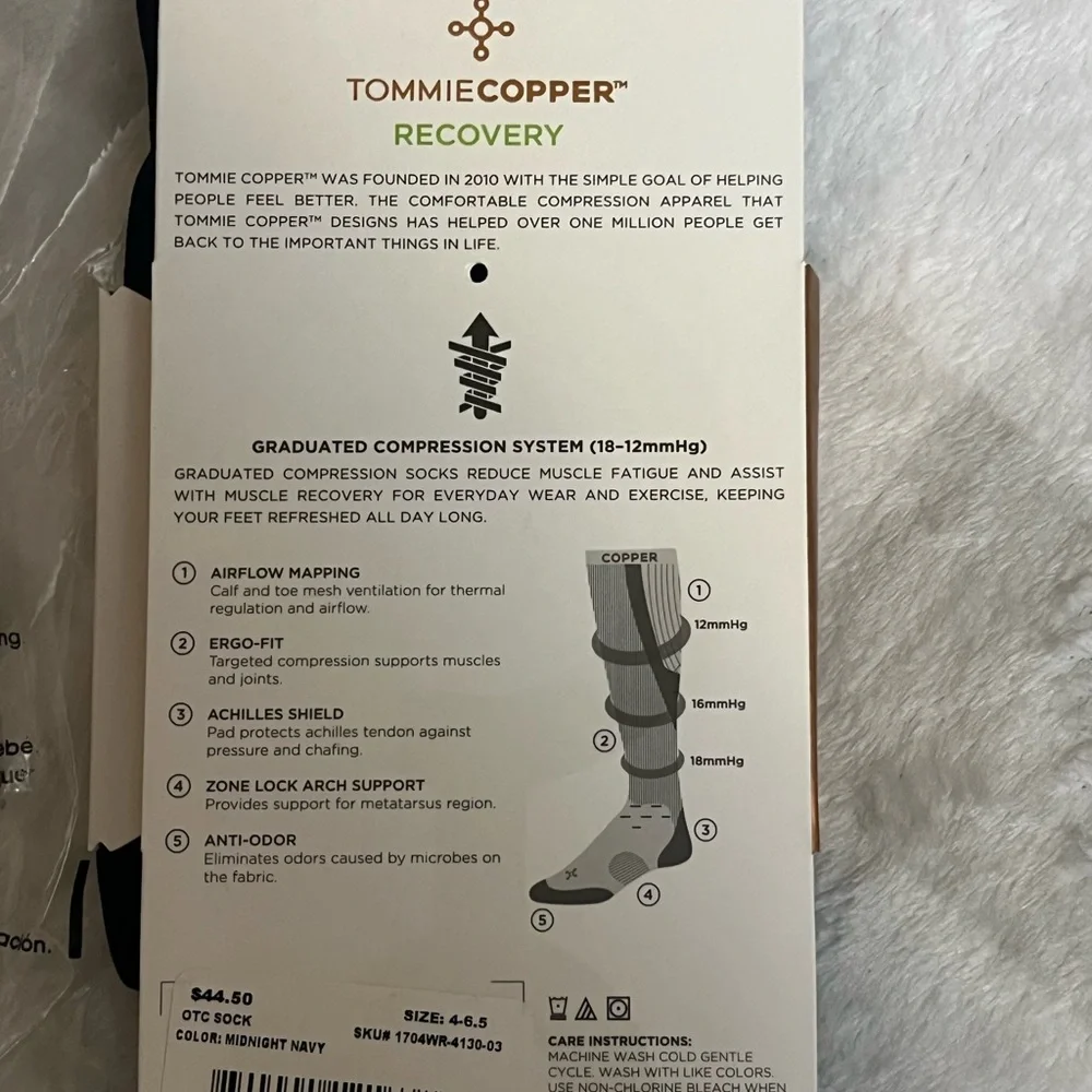🆕 Tommie Copper Compression socks 1 pair / random color